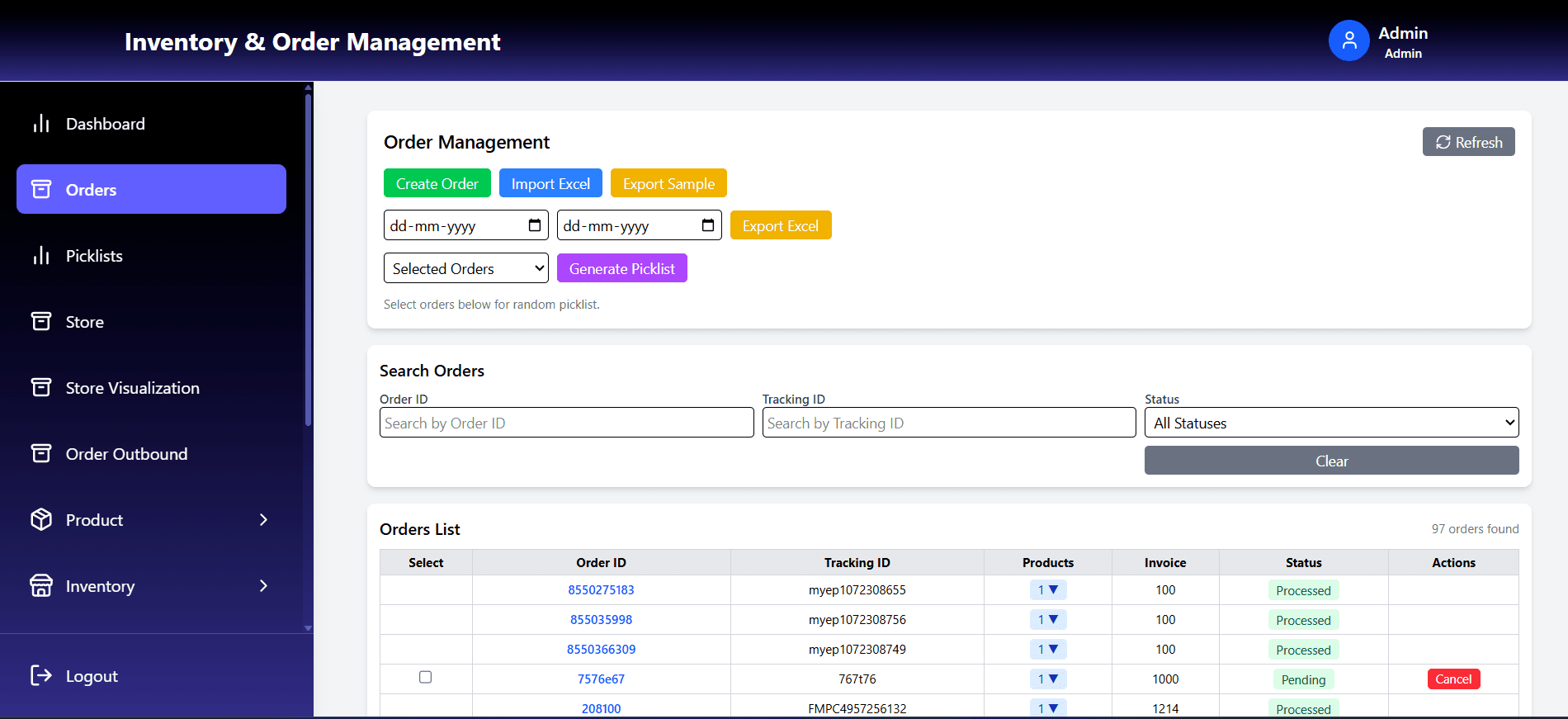 Femora Inventory System
